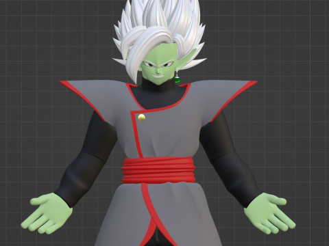 Fusion Zamasu - Dragonball Super 3D Model