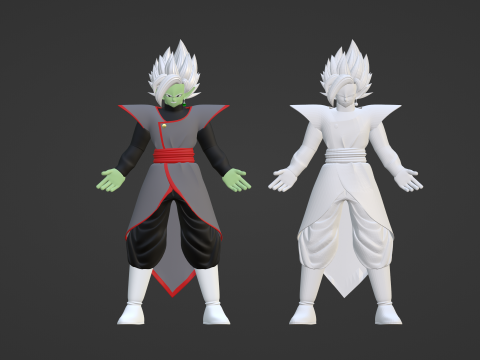 Fusion Zamasu - Dragonball Super 3D Model