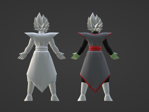 Fusion Zamasu - Dragonball Super 3D Model