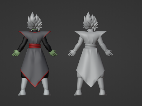 Fusion Zamasu - Dragonball Super 3D Model