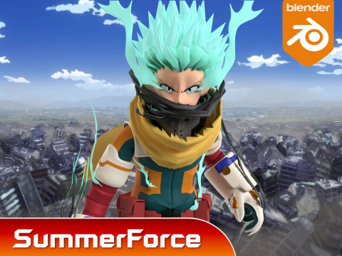 Izuku Midoriya - Deku - My Hero Academia 3D Model