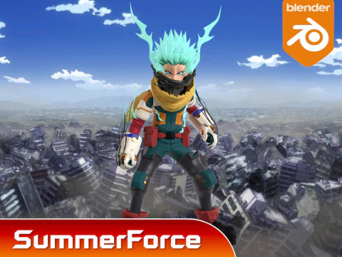 Izuku Midoriya - Deku - My Hero Academia 3D Model