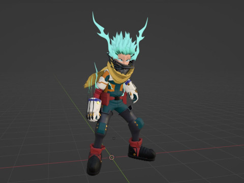 Izuku Midoriya - Deku - My Hero Academia 3D Model