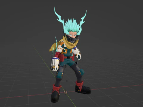Izuku Midoriya - Deku - My Hero Academia 3D Model