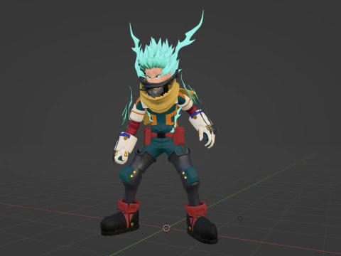 Izuku Midoriya - Deku - My Hero Academia 3D Model