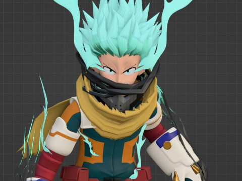 Izuku Midoriya - Deku - My Hero Academia 3D Model
