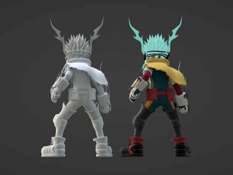 Izuku Midoriya - Deku - My Hero Academia 3D Model