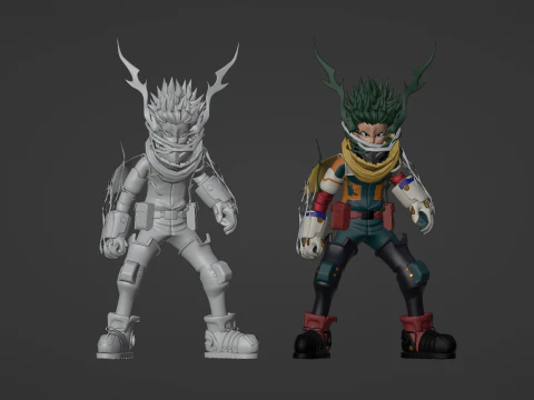 Izuku Midoriya - Deku - My Hero Academia 3D Model