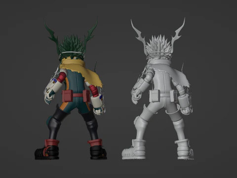 Izuku Midoriya - Deku - My Hero Academia 3D Model