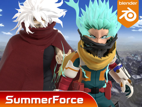 Izuku Midoriya - Deku - My Hero Academia 3D Model