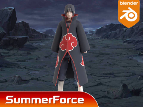 Itachi Uchiha - Naruto Shippuden 3D Model
