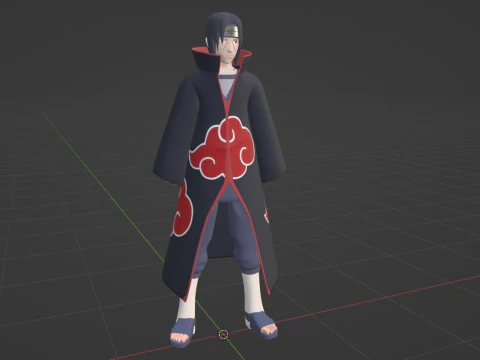 Itachi Uchiha - Naruto Shippuden 3D Model