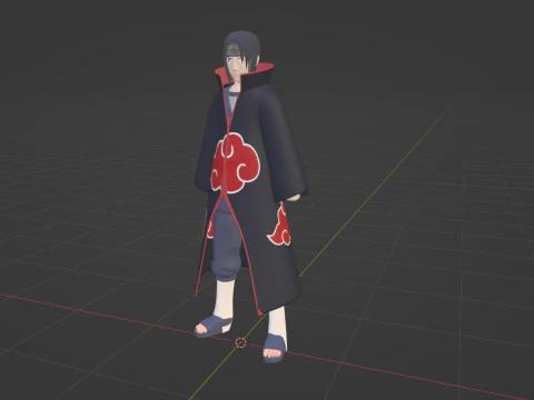 Itachi Uchiha - Naruto Shippuden 3D Model