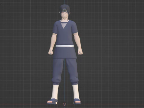 Itachi Uchiha - Naruto Shippuden 3D Model