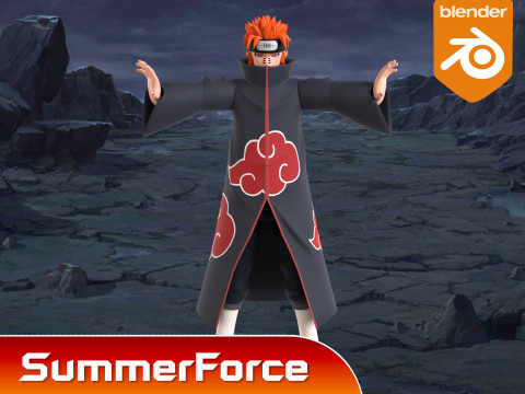 Pain Yahiko - Naruto Shippuden 3D Model