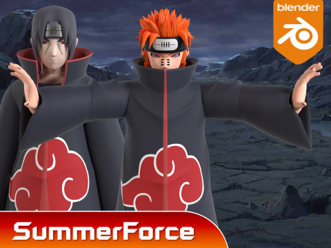 Pain Yahiko - Naruto Shippuden 3D Model