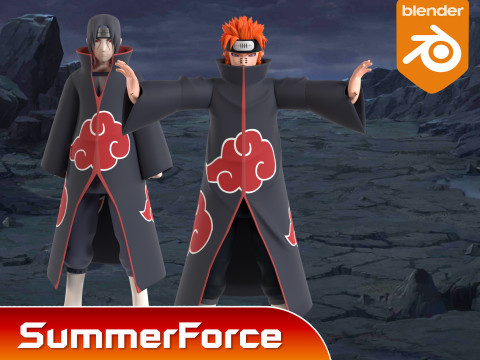 Pain Yahiko - Naruto Shippuden 3D Model