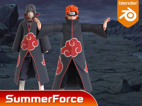 Pain Yahiko - Naruto Shippuden 3D Model