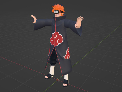 Pain Yahiko - Naruto Shippuden 3D Model