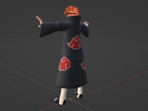 Pain Yahiko - Naruto Shippuden 3D Model