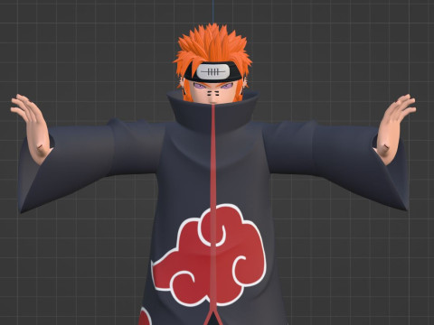 Pain Yahiko - Naruto Shippuden 3D Model