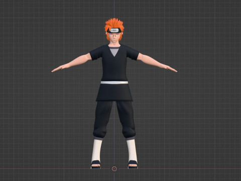 Pain Yahiko - Naruto Shippuden 3D Model