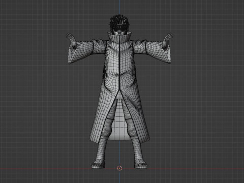 Pain Yahiko - Naruto Shippuden 3D Model