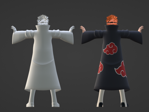 Pain Yahiko - Naruto Shippuden 3D Model