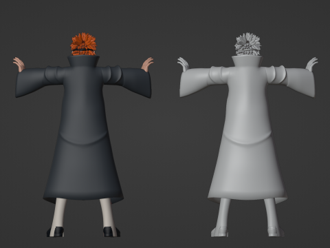 Pain Yahiko - Naruto Shippuden 3D Model