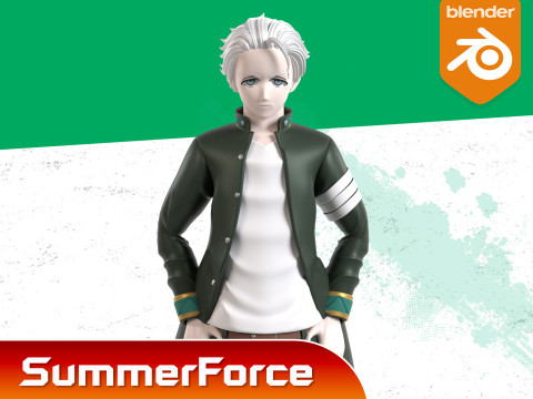Hajime Umemiya - WIND BREAKER Model 3D