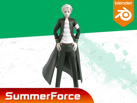 Hajime Umemiya - WIND BREAKER Model 3D