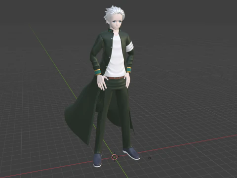 Hajime Umemiya - WIND BREAKER 3D Model