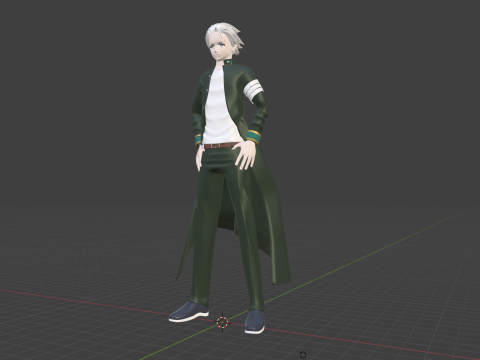 Hajime Umemiya - WIND BREAKER Model 3D