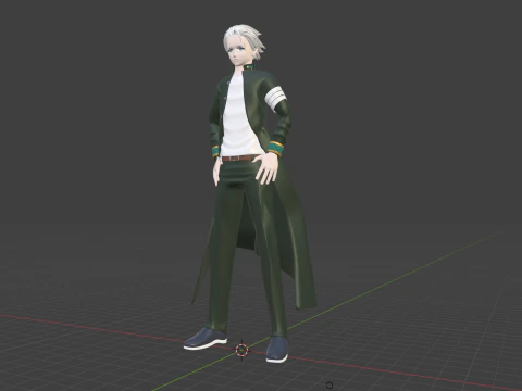 Hajime Umemiya - WIND BREAKER 3D Model