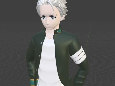 Hajime Umemiya - WIND BREAKER 3D Model
