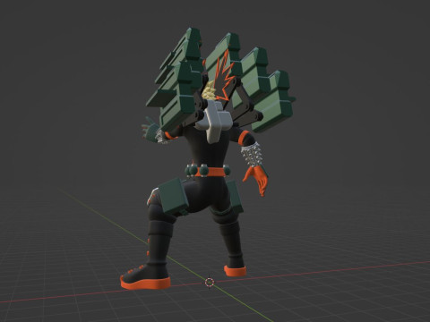 Katsuki Bakugo Strafe Panzer - My Hero Academia 3D 모델