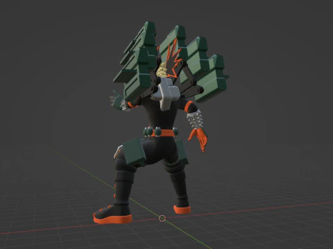 Katsuki Bakugo Strafe Panzer - My Hero Academia 3D Model