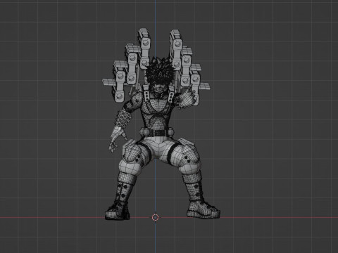 Katsuki Bakugo Strafe Panzer - My Hero Academia 3D 모델