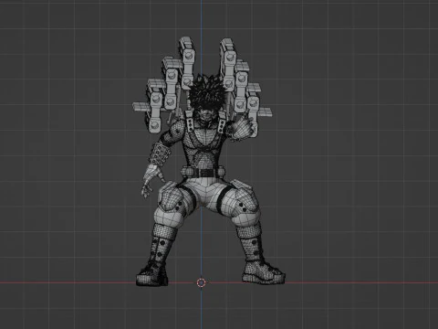 Katsuki Bakugo Strafe Panzer - My Hero Academia 3D Model