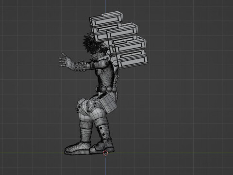 Katsuki Bakugo Strafe Panzer - My Hero Academia 3D 모델