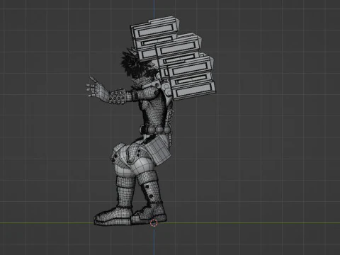 Katsuki Bakugo Strafe Panzer - My Hero Academia 3D Model