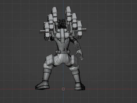 Katsuki Bakugo Strafe Panzer - My Hero Academia 3D Model