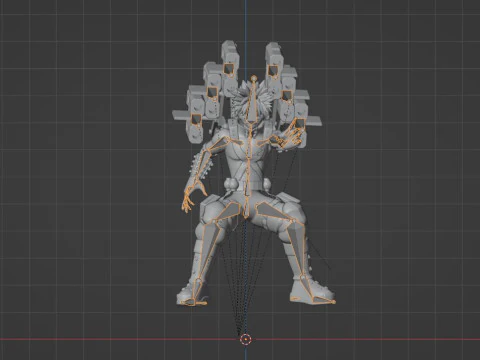 Katsuki Bakugo Strafe Panzer - My Hero Academia 3D Model