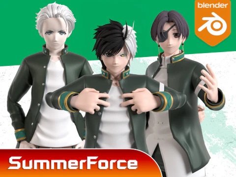 Hayato Suo - WIND BREAKER 3D Model