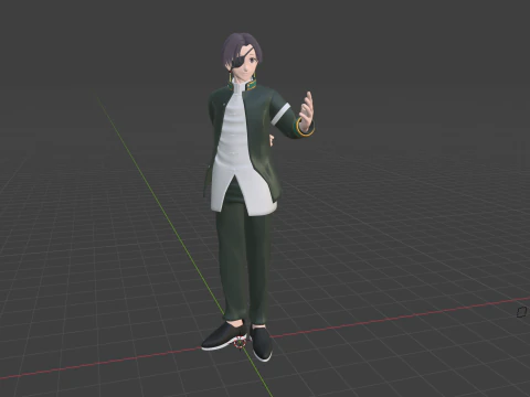 Hayato Suo - WIND BREAKER 3D Model