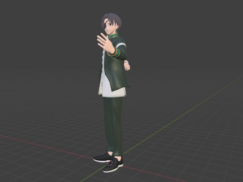 Hayato Suo - WIND BREAKER 3D मॉडल