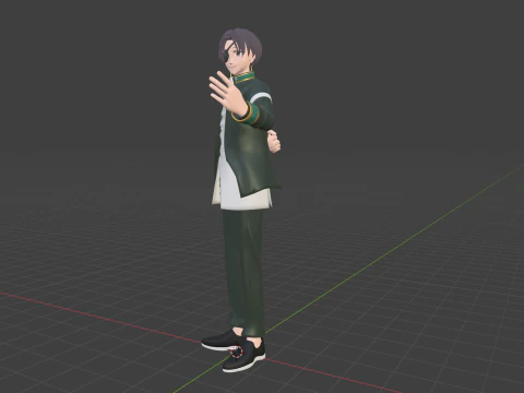 Hayato Suo - WIND BREAKER 3D Model