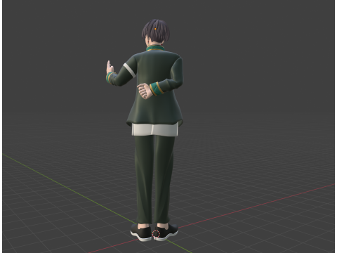 Hayato Suo - WIND BREAKER 3D मॉडल