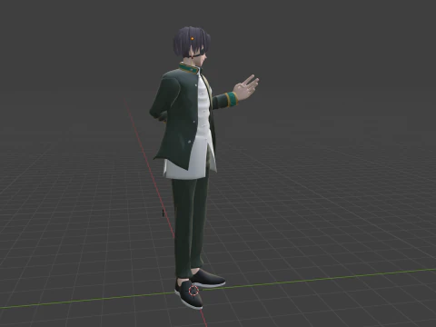 Hayato Suo - WIND BREAKER 3D Model