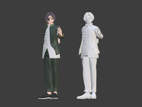 Hayato Suo - WIND BREAKER 3D मॉडल
